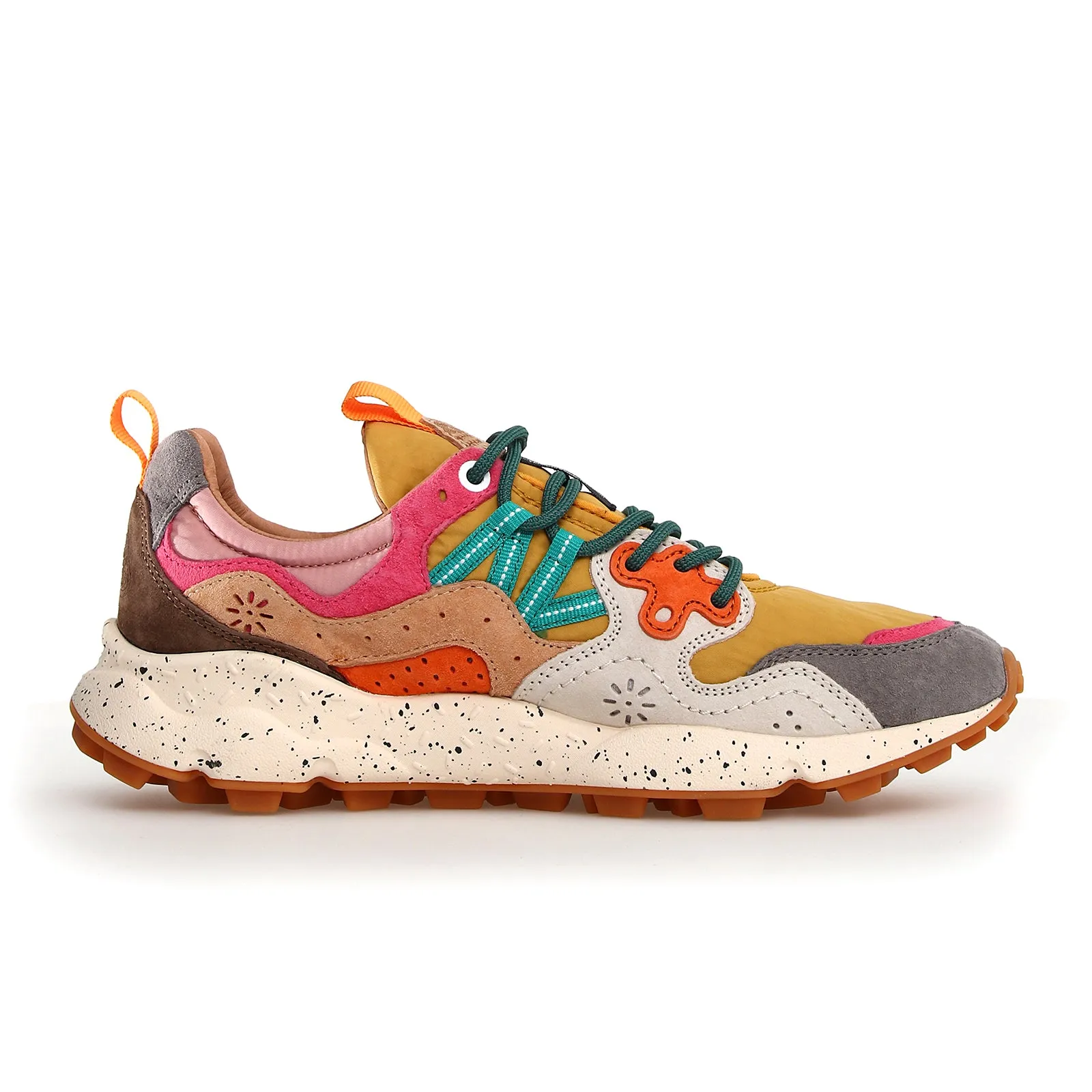 Movie Trailer Shoes Flower Mountain Yamano 3 Sneaker (Women) - Grey/Yellow/Cream