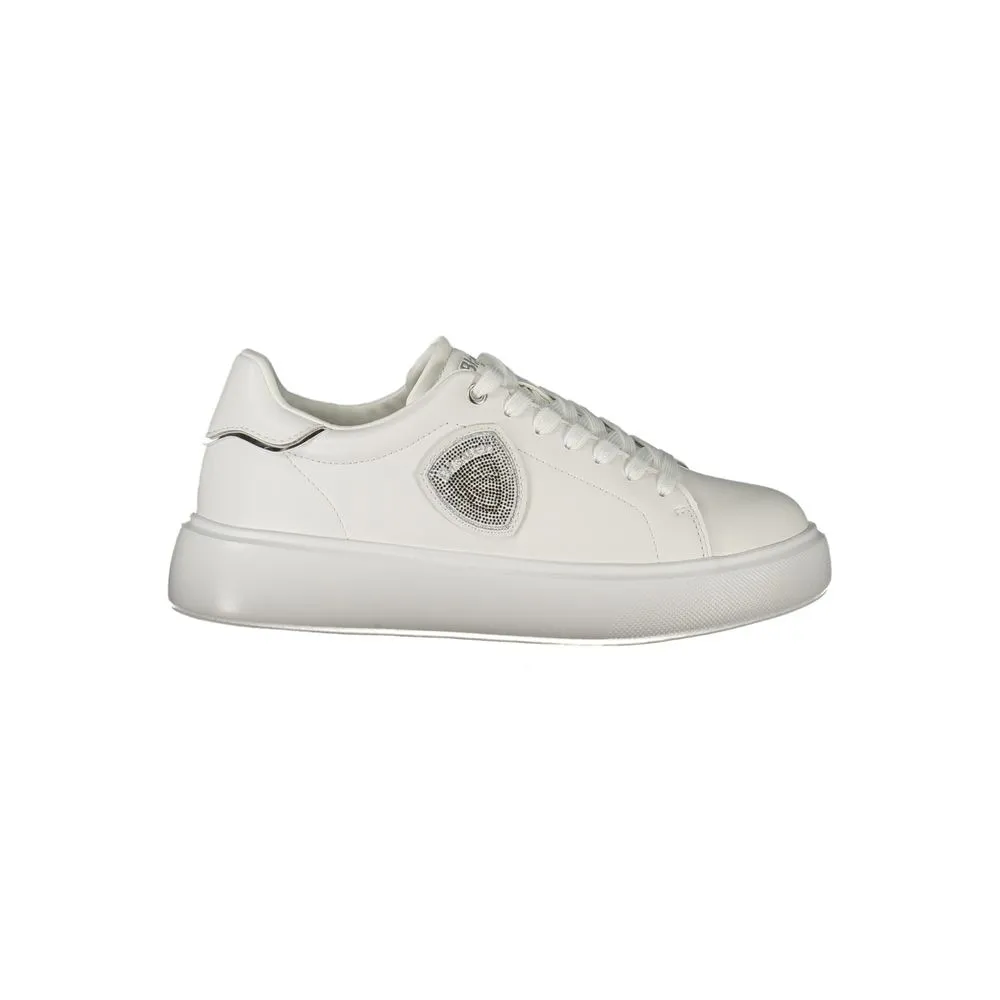 Mallet Sneakers Blauer White Leather Women Sneaker