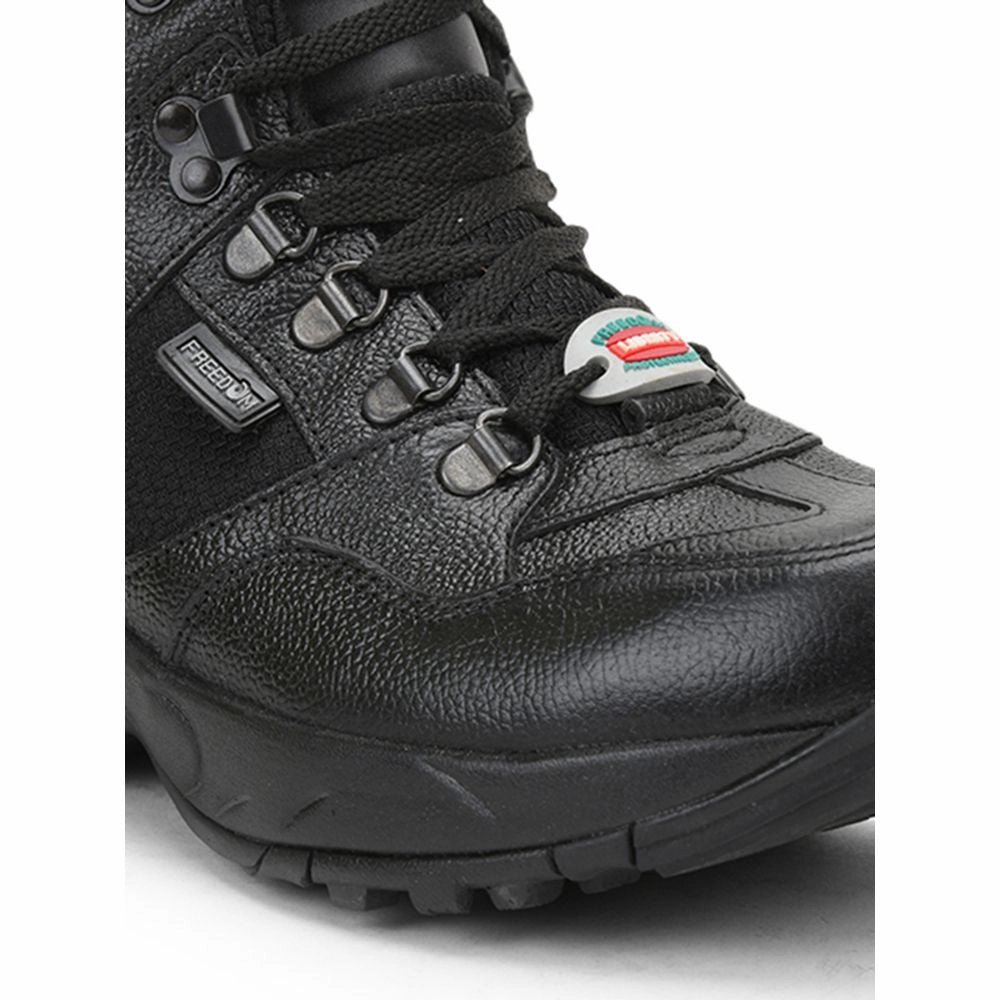 Freedom Casual (Black) Defence Hiking/Trekking Ankle Shoes SHAURYA By Liberty Marks Hiking Shoes