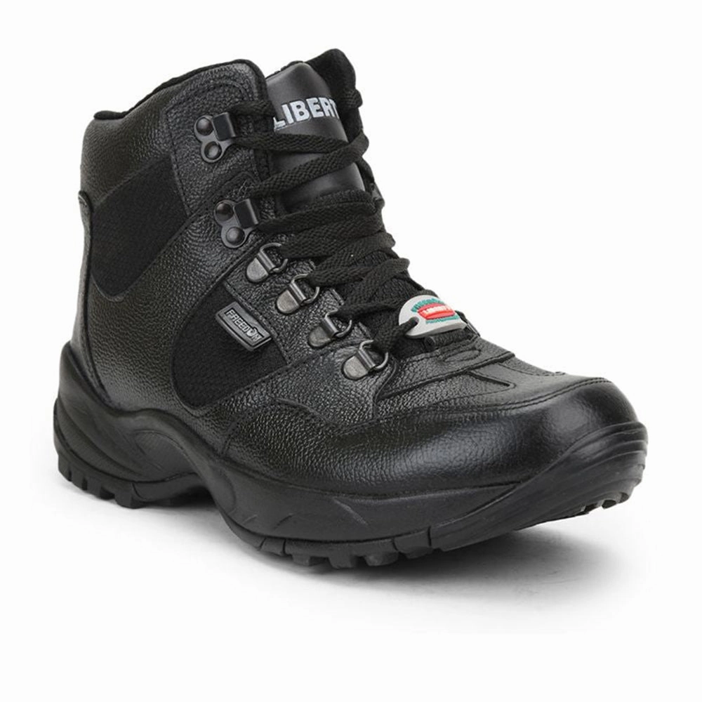 Hiking Shoes Brands Freedom Casual (Black) Defence Hiking/Trekking Ankle Shoes SHAURYA By Liberty