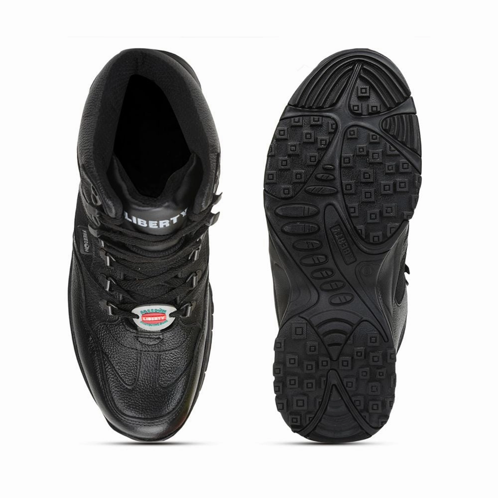 Shoe Hire Price Freedom Casual (Black) Defence Hiking/Trekking Ankle Shoes SHAURYA By Liberty