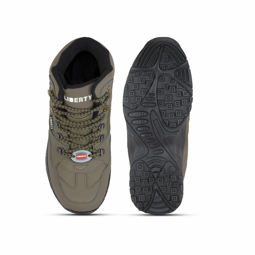 Freedom Casual (Green) Defence Hiking/Trekking Ankle Shoes SHIKHARPRM By Liberty Low Hiking Shoes