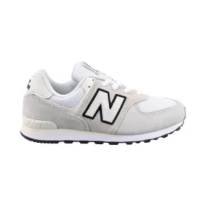 New Balance 574 Big Kids' Shoes Grey-White Good Running Shoes For Heavy Guys