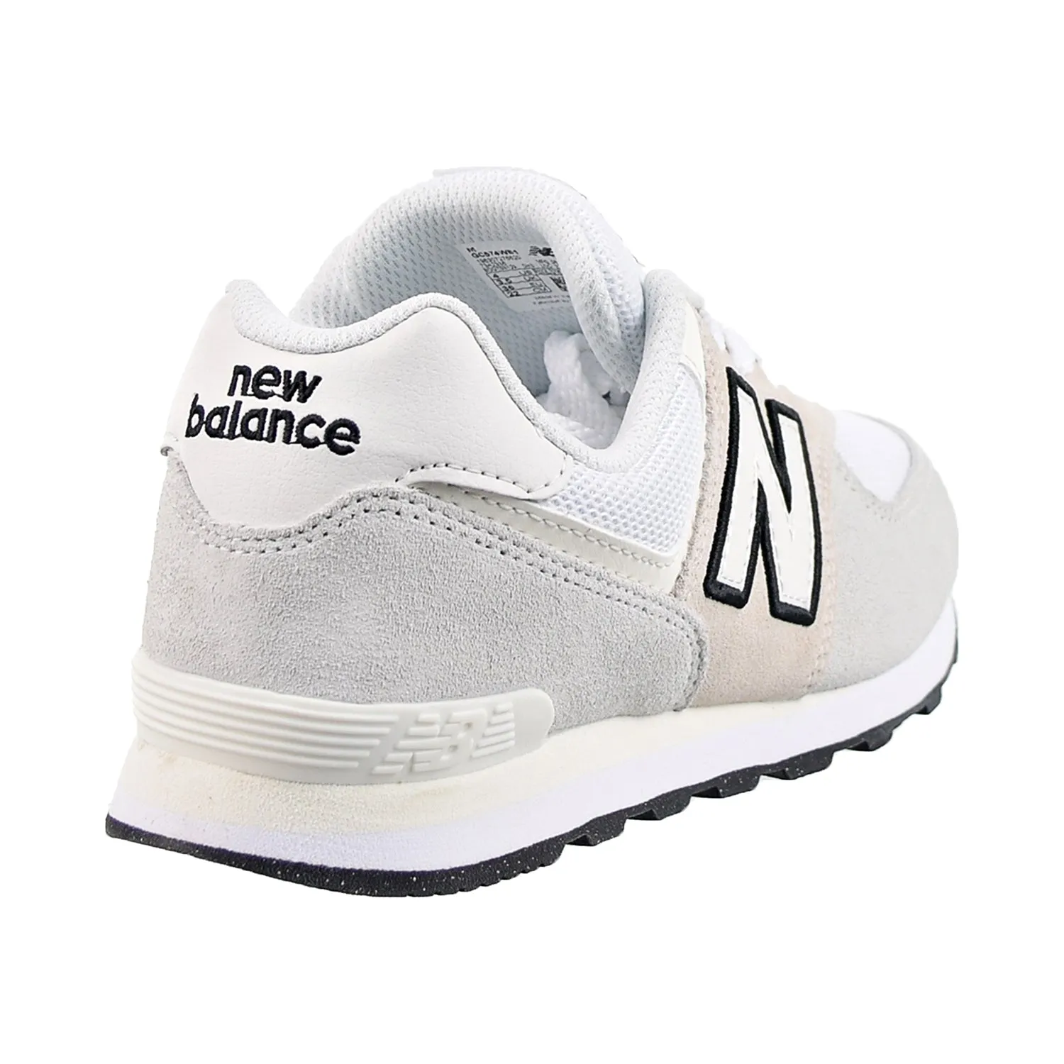 Reviews Of Running Shoes New Balance 574 Big Kids' Shoes Grey-White