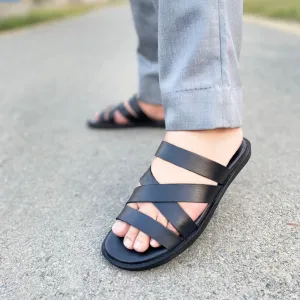 Crocodile Slides LS Pure Leather Handmade EcoStrides Chappal LS-150