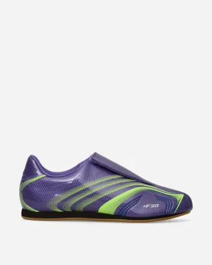 Adidas Lightweight Rugby Shoes Taekwondo F50 Sneakers Purple Rush / Lucid Lemon