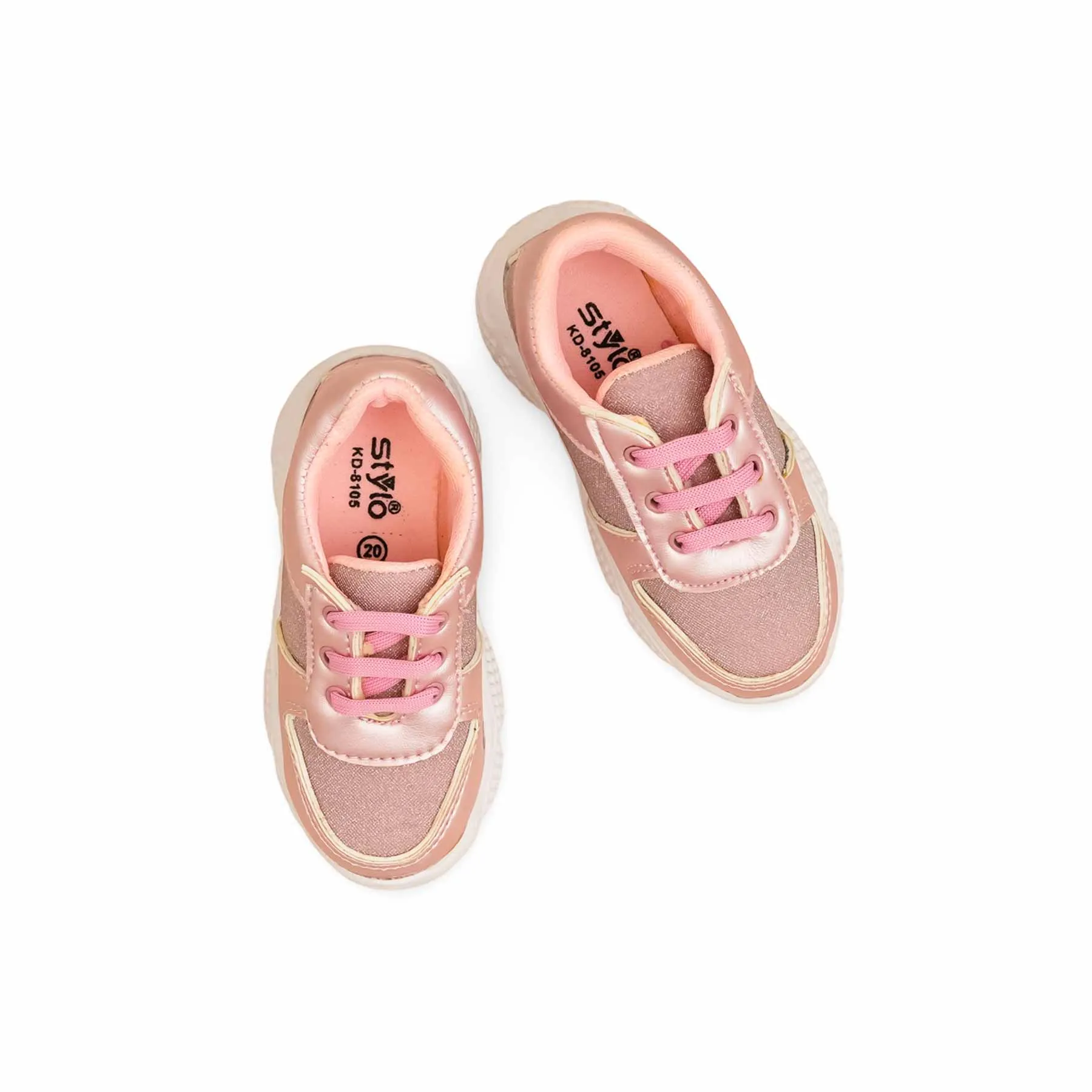 Best Walking Shoes For Casual Girls Pink Casual Jogger KD8105