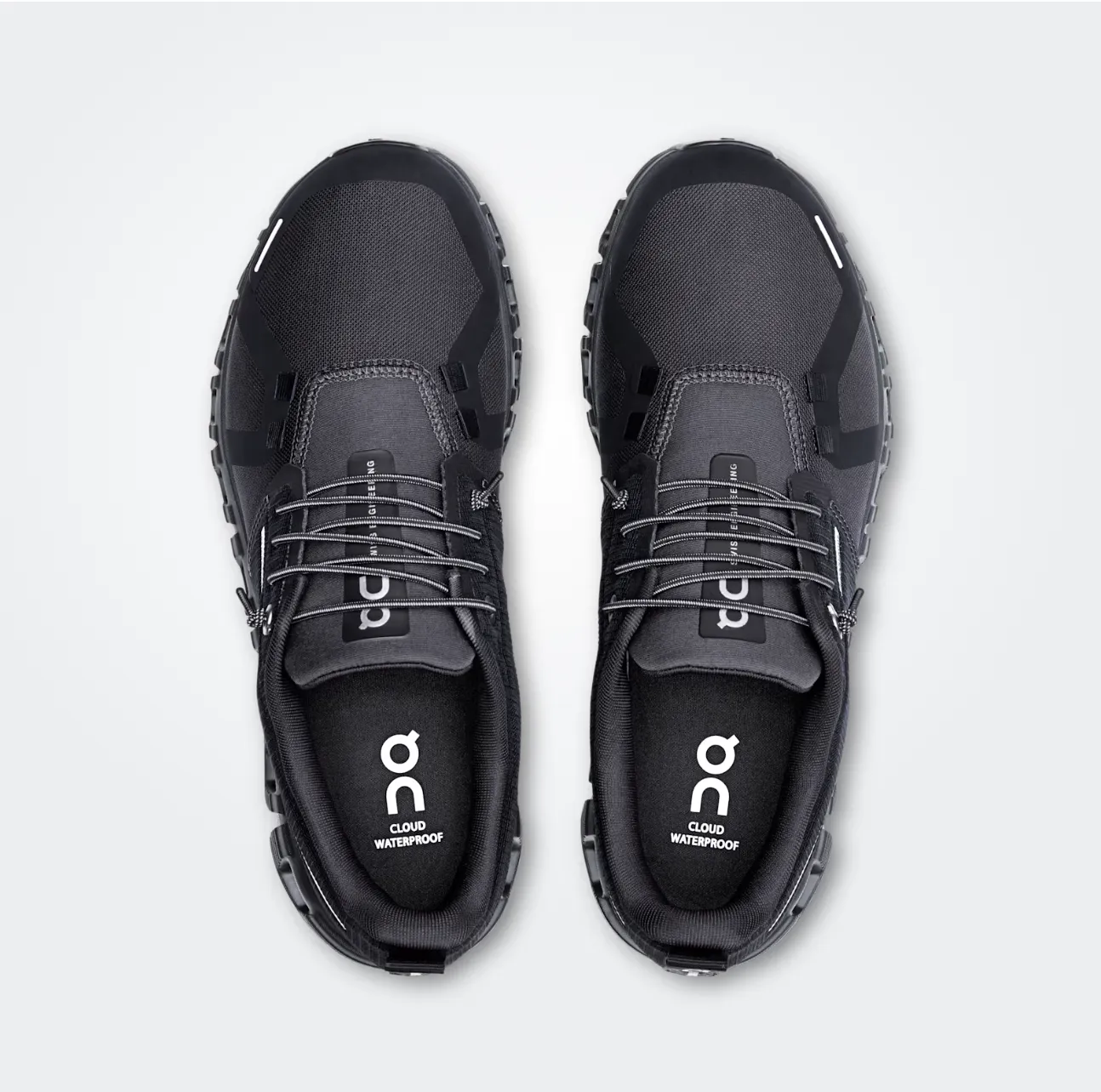 Waterproof Slip On Hiking Shoes CLOUD6 WATERPROOF WOMEN BLACK/BLACK