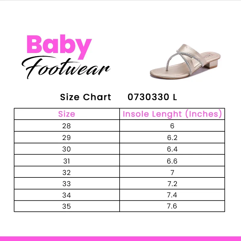 Walking Shoes For Feet Gold Fancy Slippers For Girls 0730330