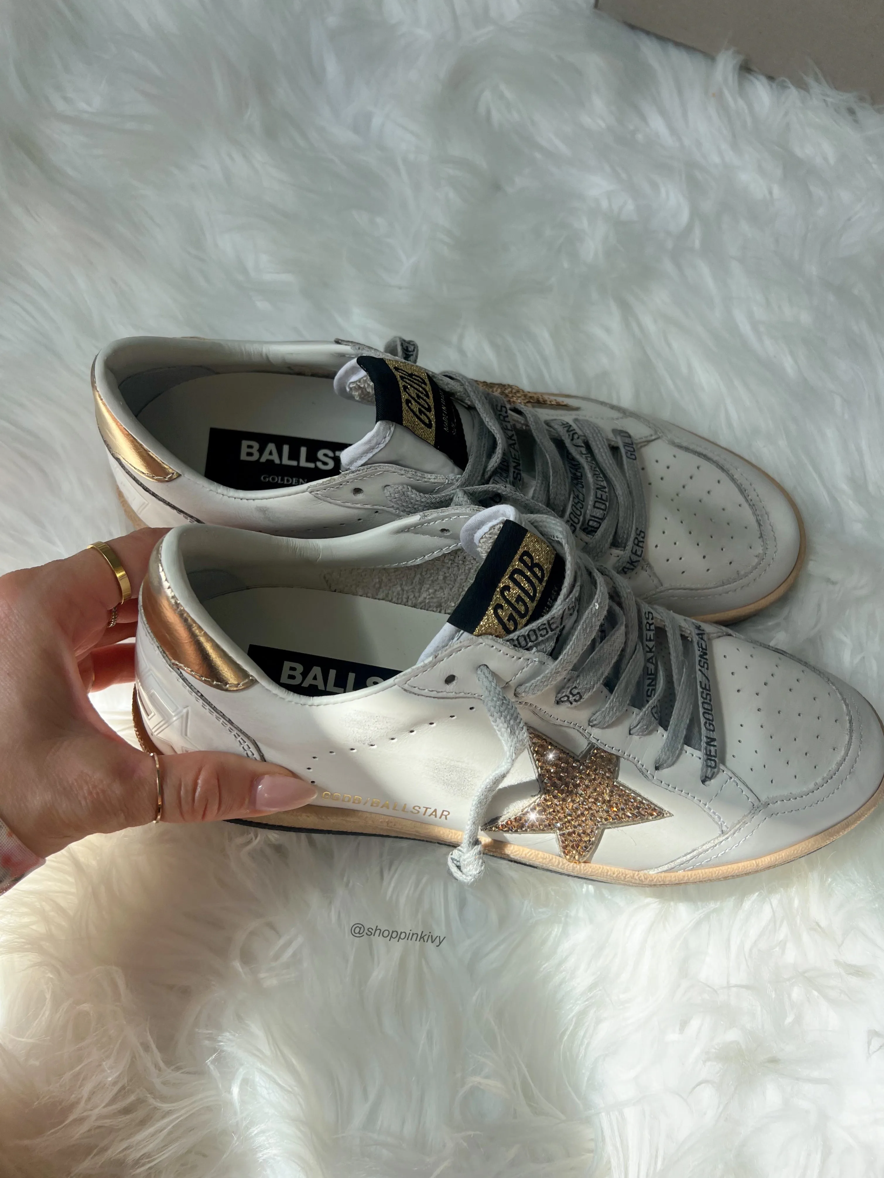 Daily 4.0 Shoes Adidas Gold Golden Goose Swarovski Womens Sneakers