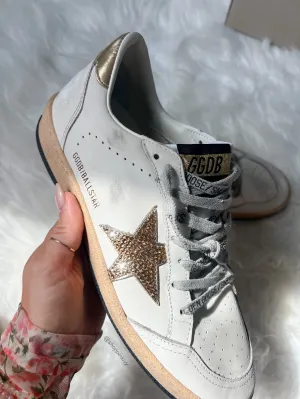 Adidas In Shoes Gold Golden Goose Swarovski Womens Sneakers