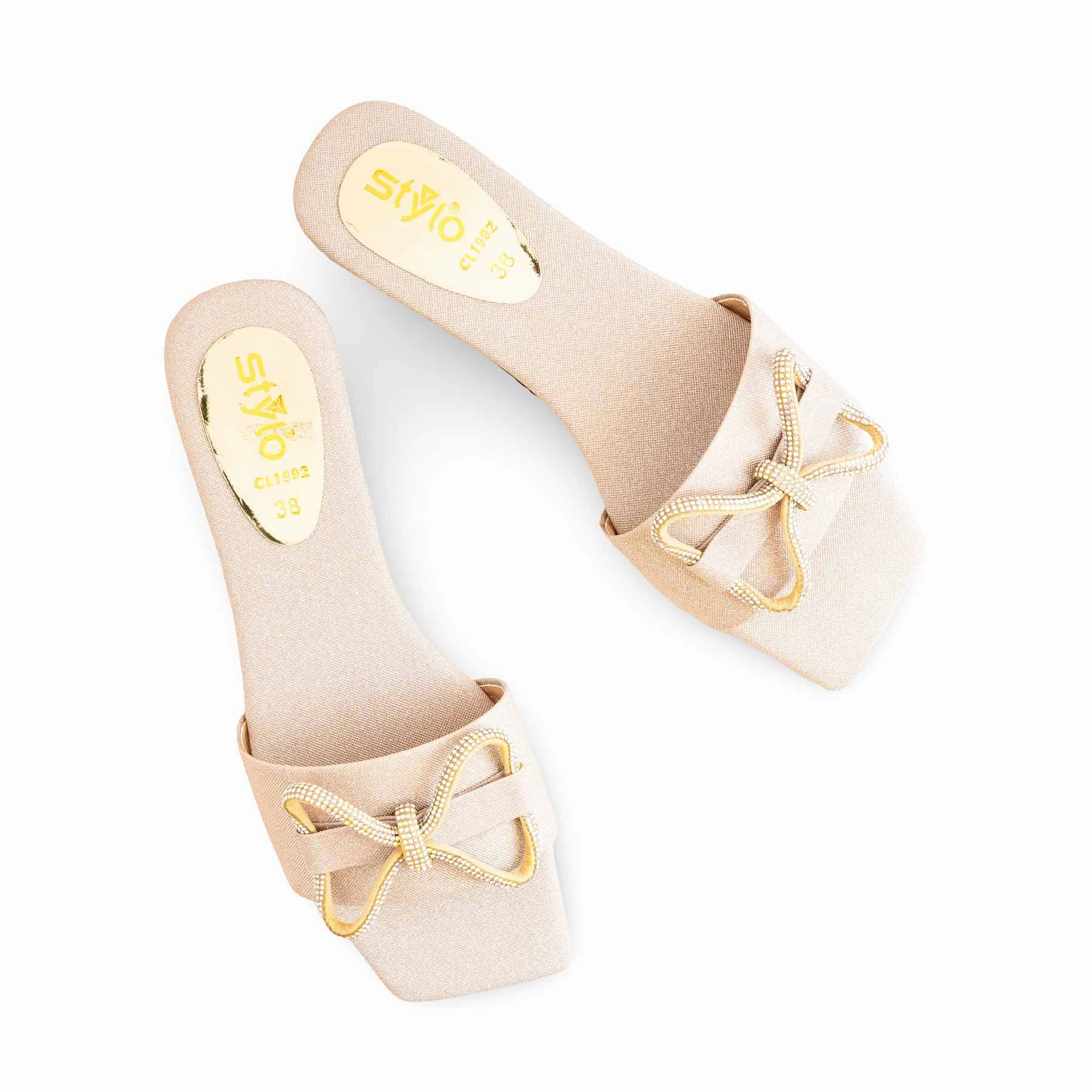 Casual Shoes Without Lace Golden Casual Women Slipper CL1992