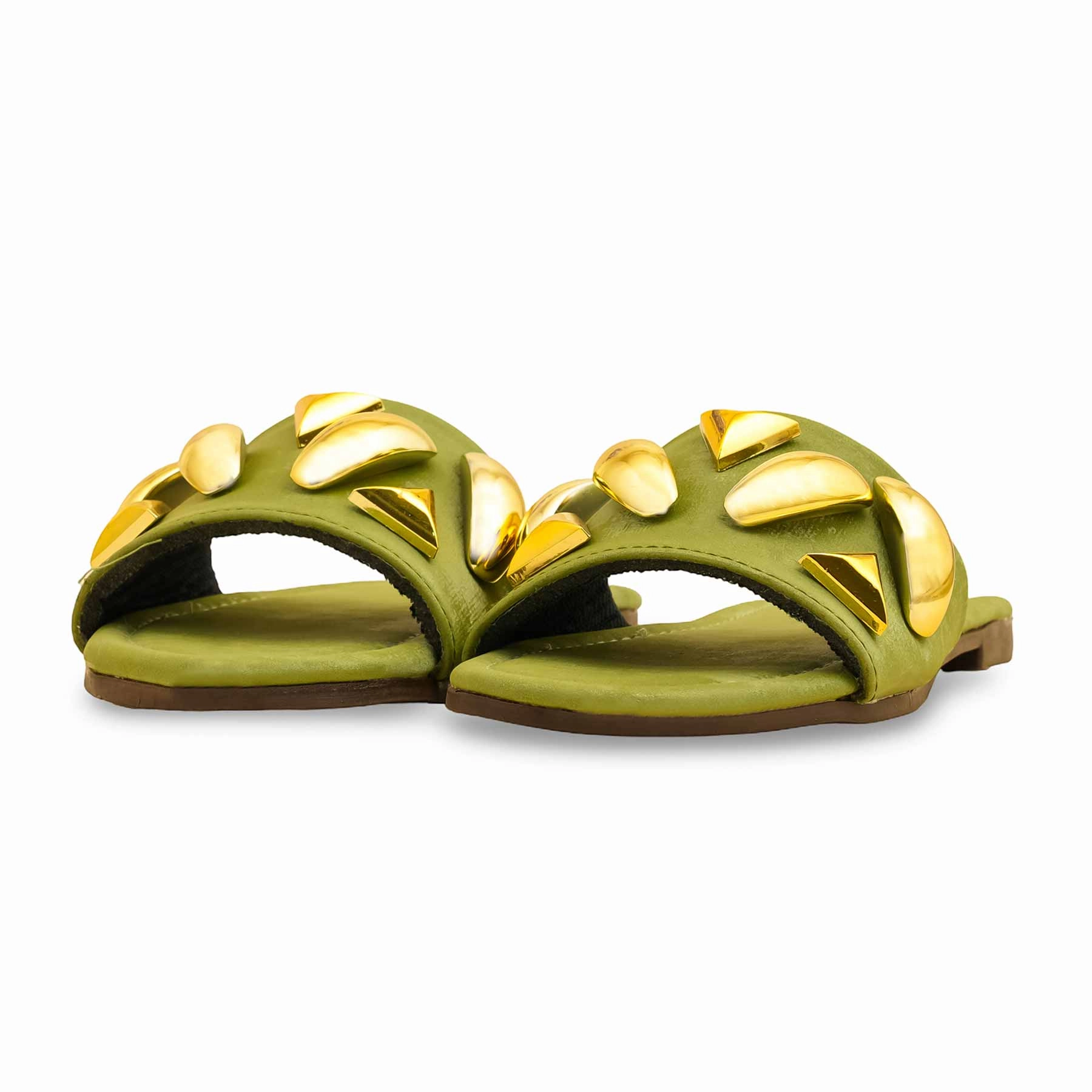 Green Casual Women Slipper CL2073 Casual Derby Shoe