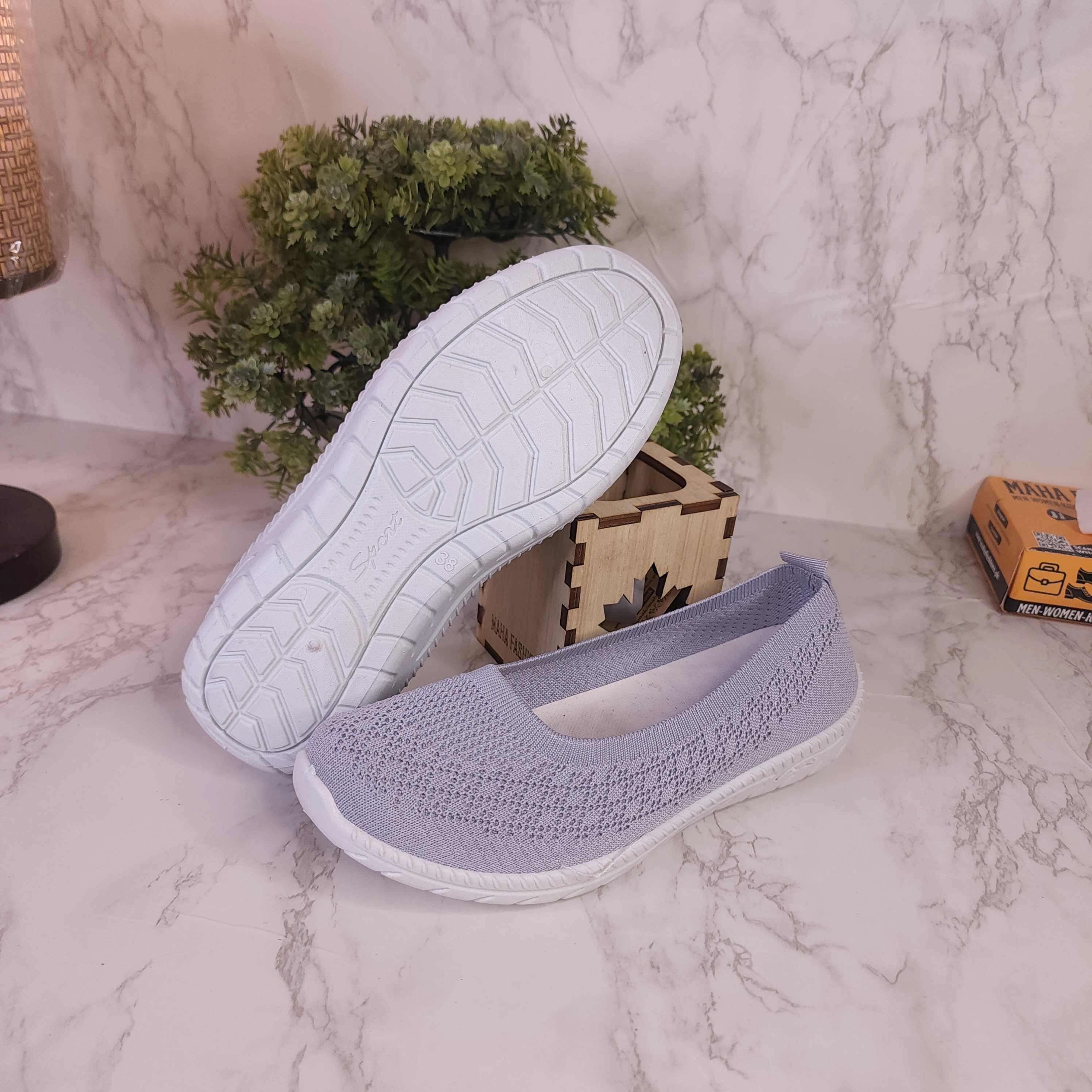 Grey Women Comfortable Loafers Casual Slip Nautica Casual Oxford Shoes