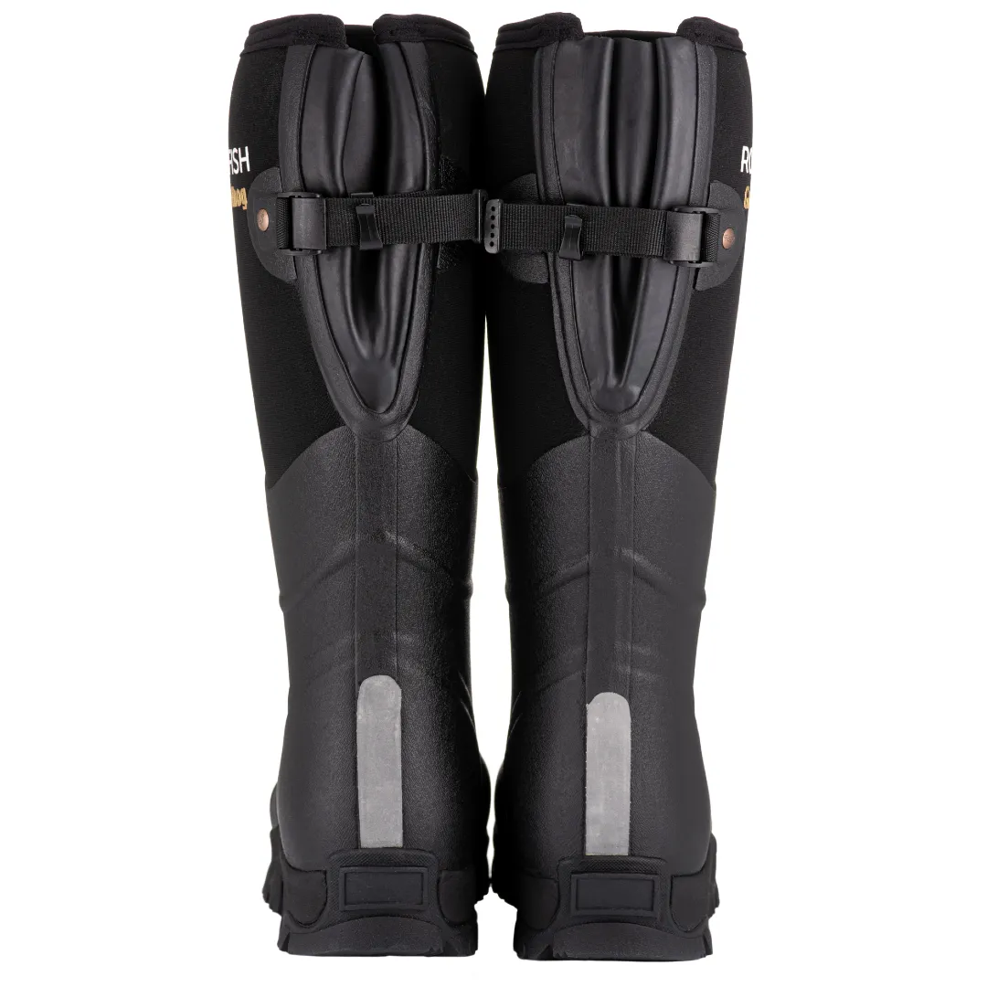 Boots With Heel Groundhog Tall Side Adjustable 5mm Neoprene Insulated Wellington Boots