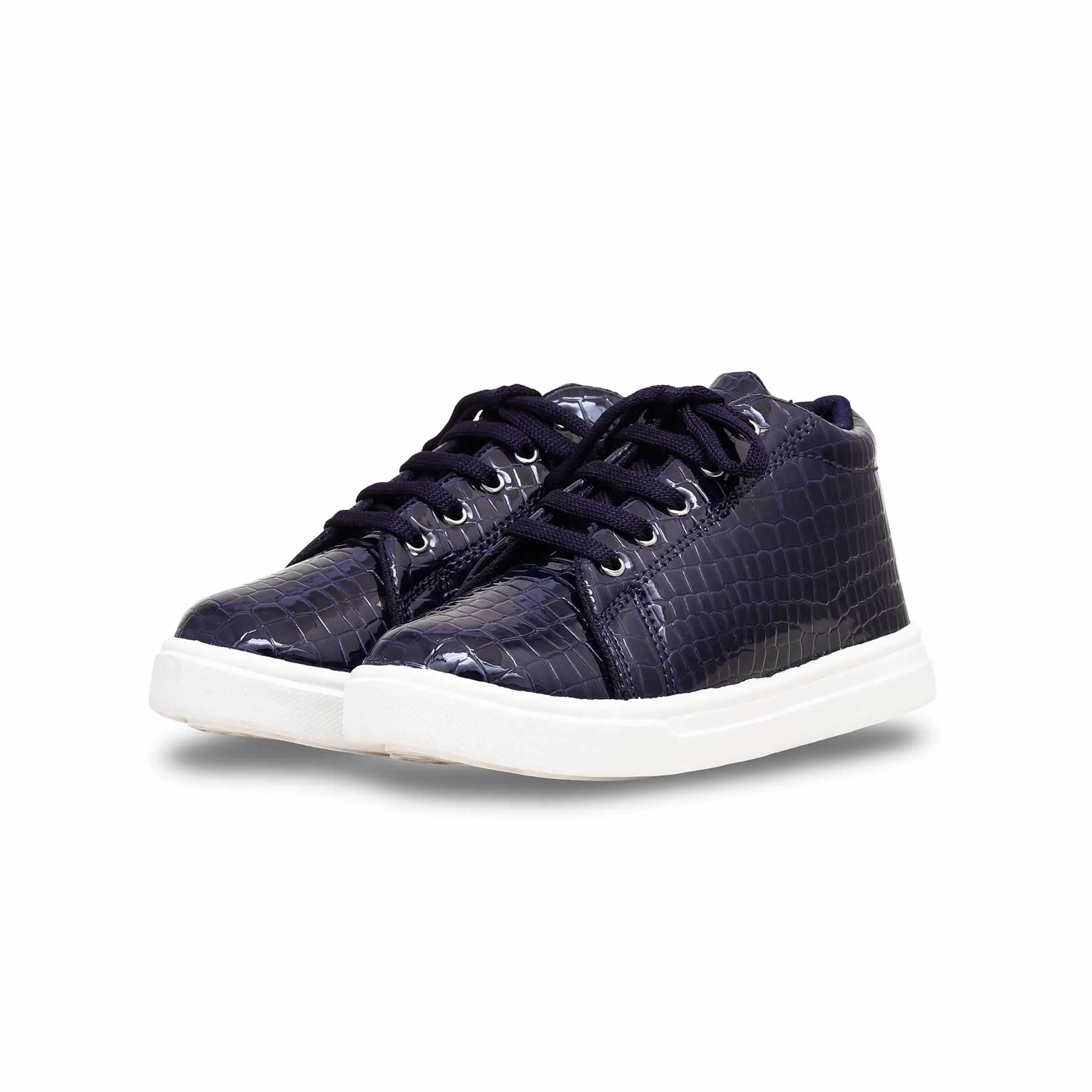 Boys Navy Casual Canvas KD2191 Cream Casual Shoes