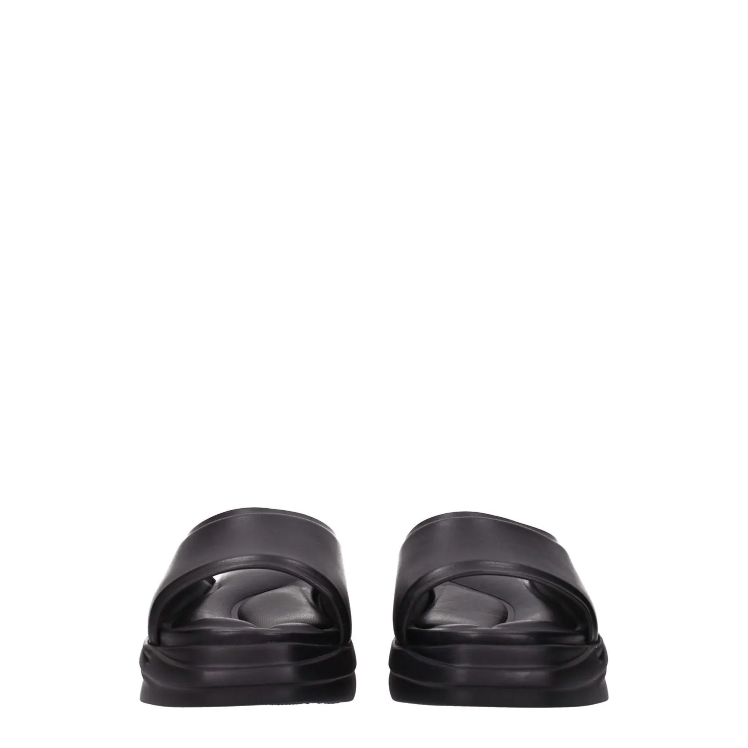 Alyx Black Leather Slippers Sandals Comfort