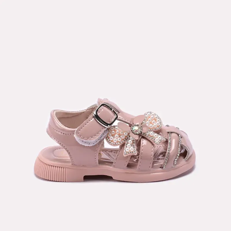 Cycling Shoes For Wide Flat Feet Baby Pink Casual Sandal 0721041