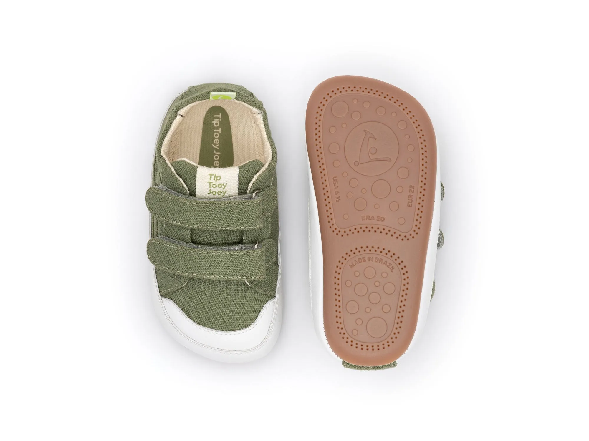 Design Your Own Sneakers Tip Toey Joey Boy's and Girl's Bossy Green Sneakers - Lona Verde Pistache