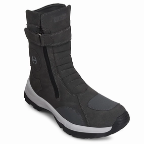 Healers Dark Grey Sports Trekking & Hiking Boot For Men PENGONGG-E By Liberty Hiking Shoes Geneva