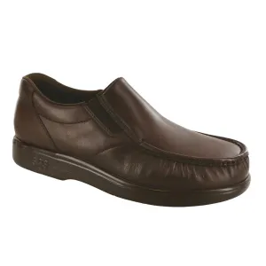 Flat Shoes That Look Like Heels Men's Side Gore Slip On Loafer Brown