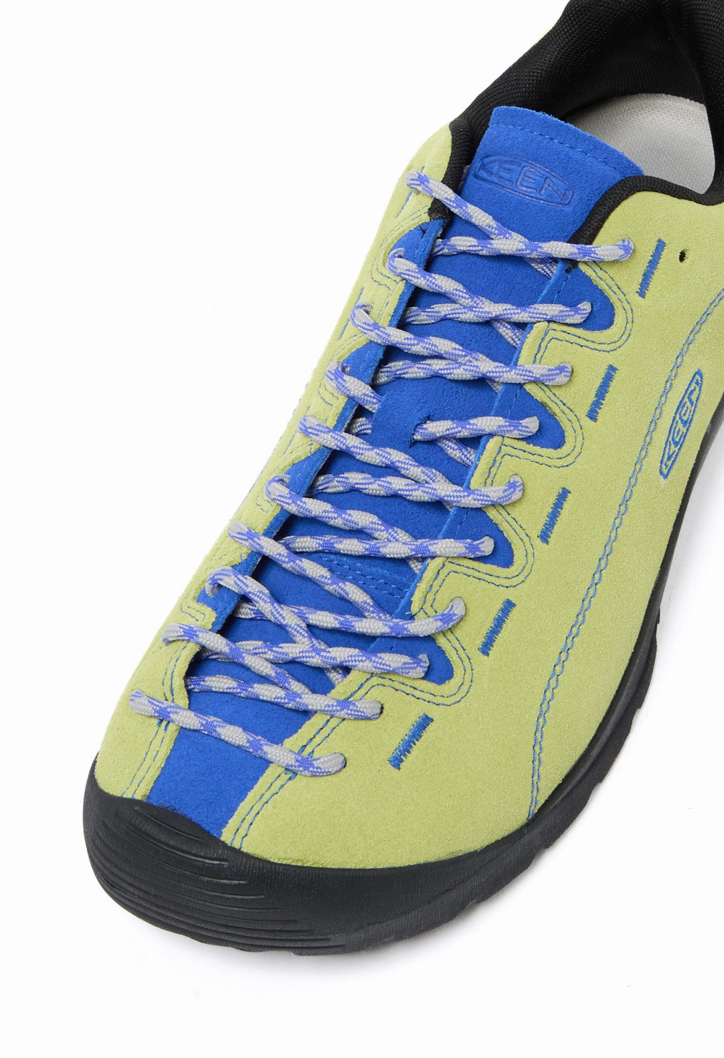 Keen Men's Jasper Trainers - Rogue Green / Dazzling Blue Resole Climbing Shoes Australia