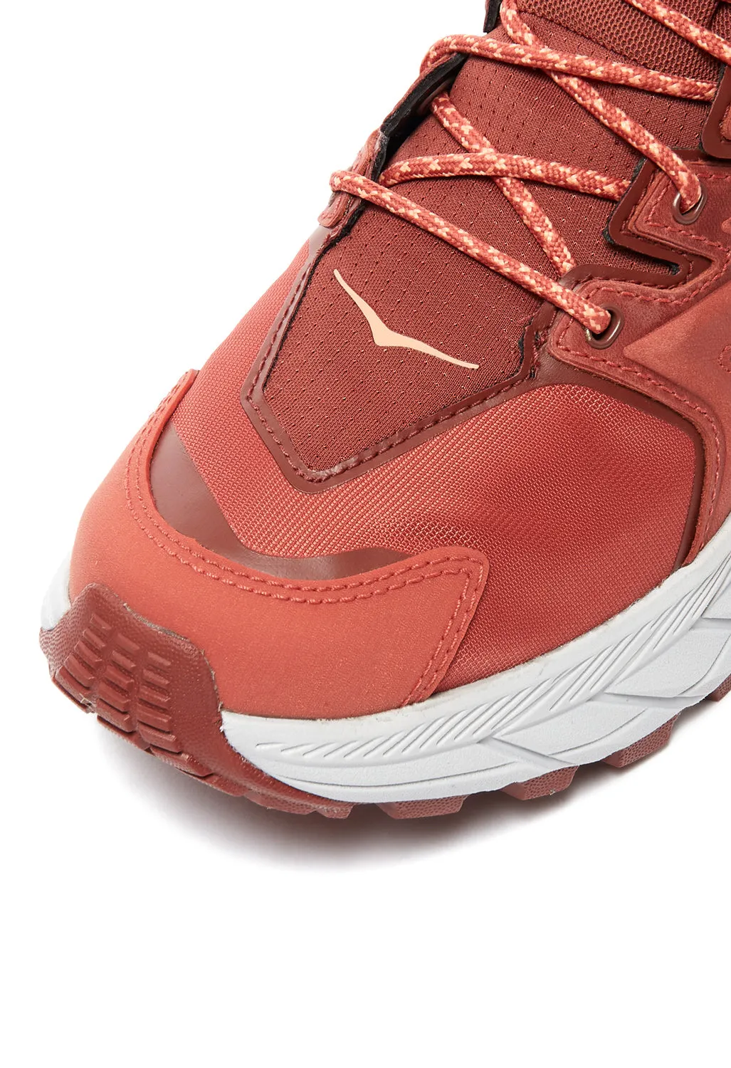 Trail Running Wide Shoes Hoka Anacapa Mid GORE-TEX Women's Boots - Hot Sauce/Cherry Mahogany