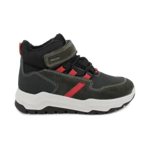 Non Skid Waterproof Shoes Primigi Boyss (Sizes 36-38) 6889033 Dark Green Suede/Charcoal/Orange Hiker Gore-Tex