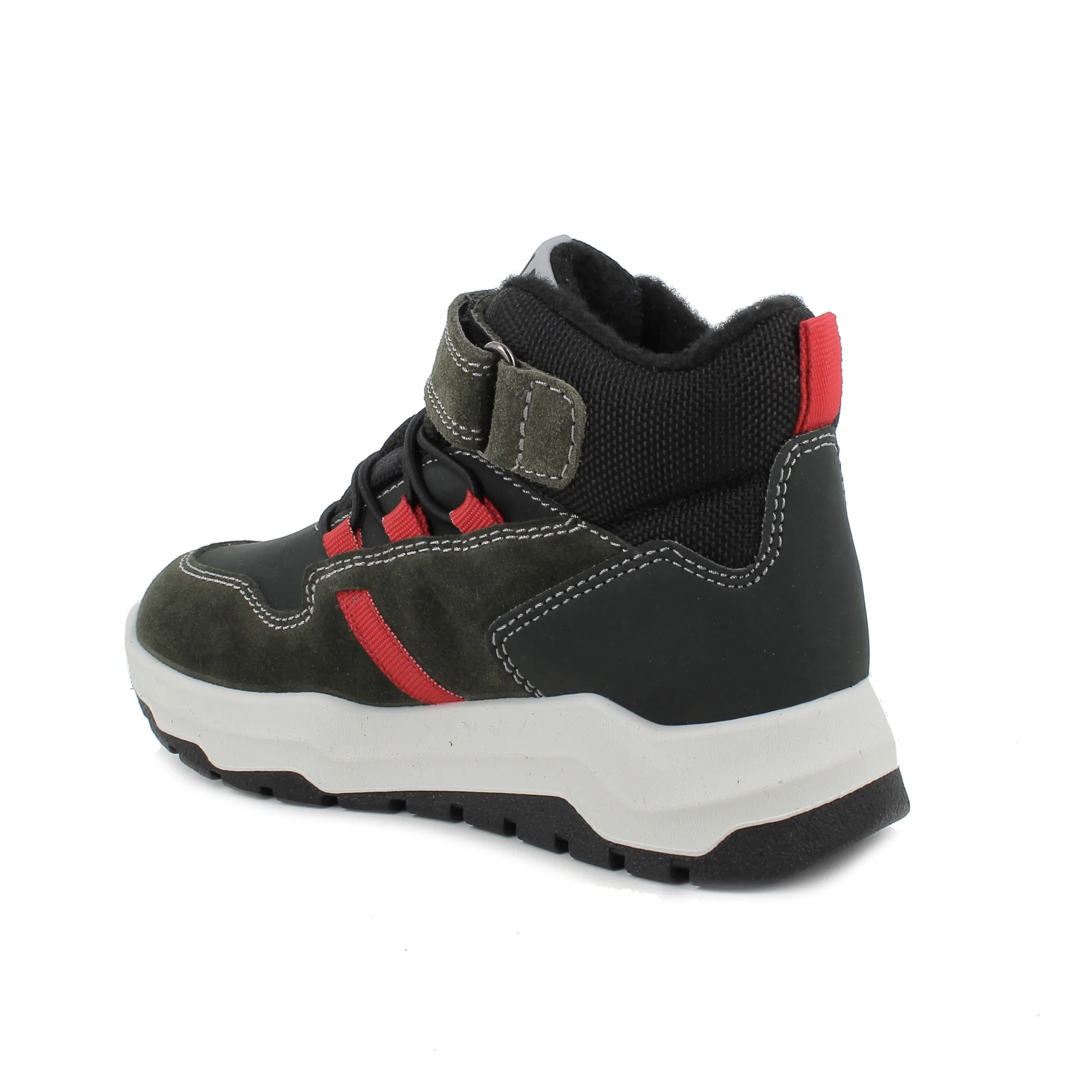 Primigi Boyss (Sizes 36-38) 6889033 Dark Green Suede/Charcoal/Orange Hiker Gore-Tex Fashionable Waterproof Walking Shoes