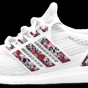 Red Day of the Dead Stripes for Ultra Boost Adidas 4d Krazed Shoes