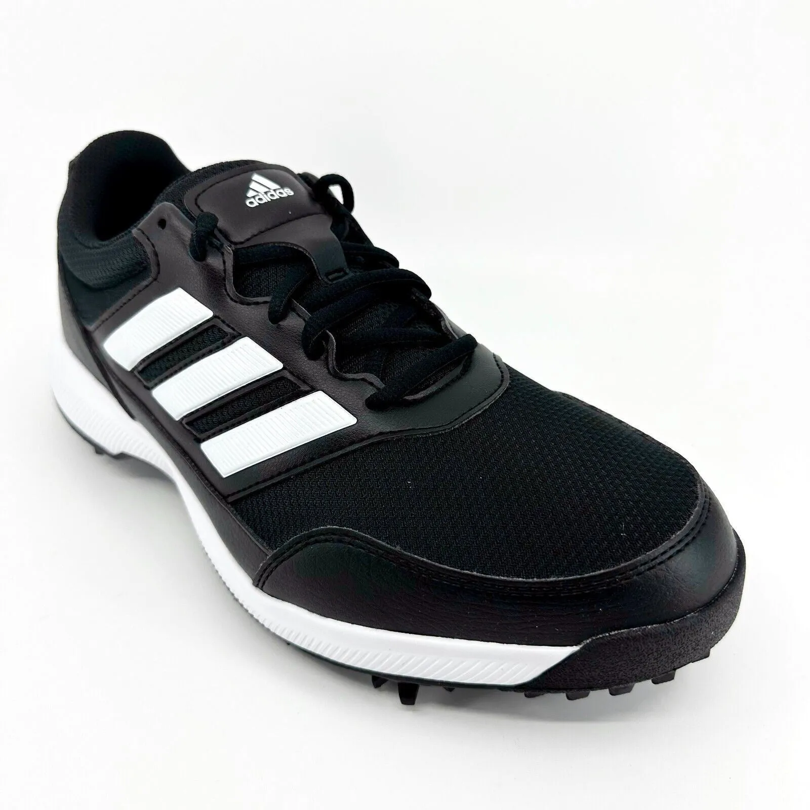 Adidas Ultraboost Golf Shoe Adidas Tech Response 2.0 Black White Mens Wide Spike Golf Shoes EE9419