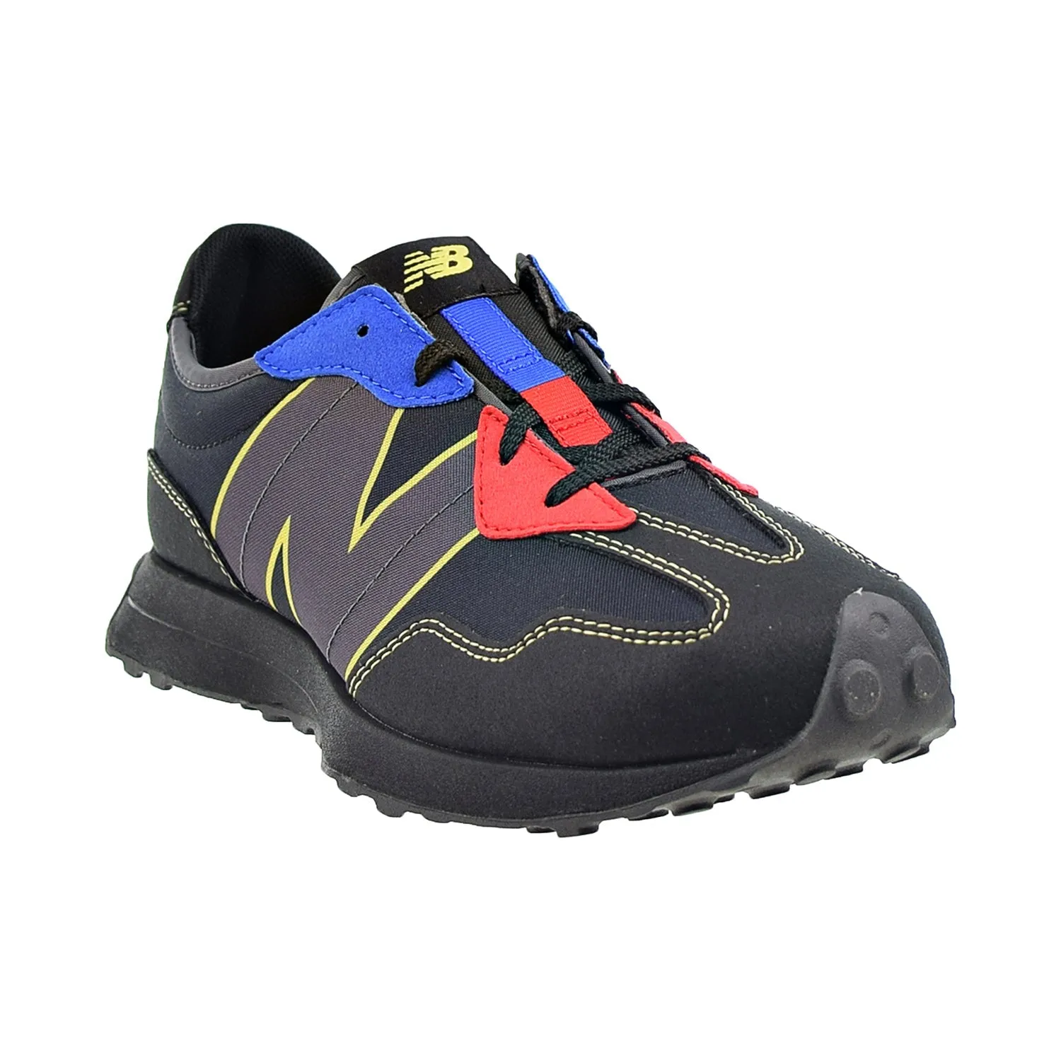 New Balance 327 Big Kids' Shoes Black-Blue-Red Gel-kayano 31 Running Shoes
