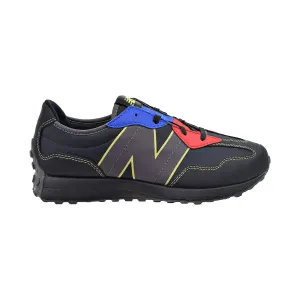 New Balance 327 Big Kids' Shoes Black-Blue-Red Best Shoe For Pronation Running