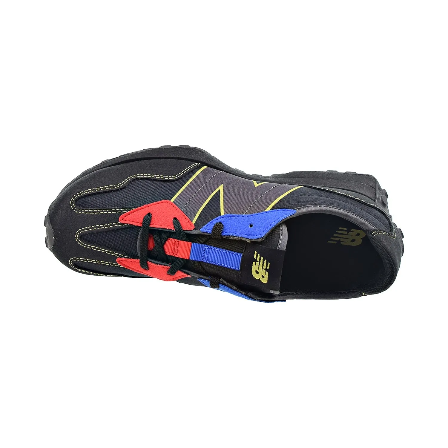 Recommended Running Shoes New Balance 327 Big Kids' Shoes Black-Blue-Red