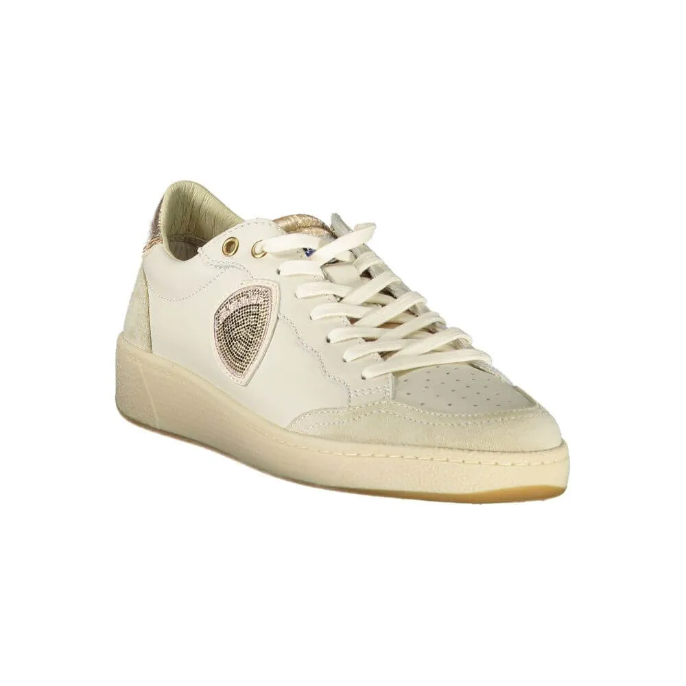 Running Shoes For Heavy Blauer White Leather Women Sneaker
