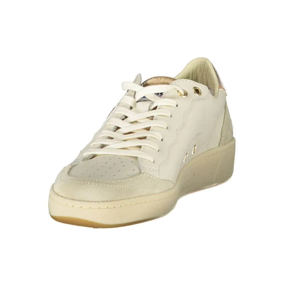 Blauer White Leather Women Sneaker Best Running Shoes For High Arch