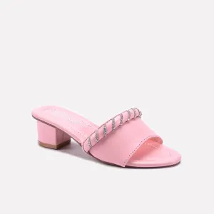 Pink Fancy Slippers For Girls 0730314 Stinky Flat Shoes