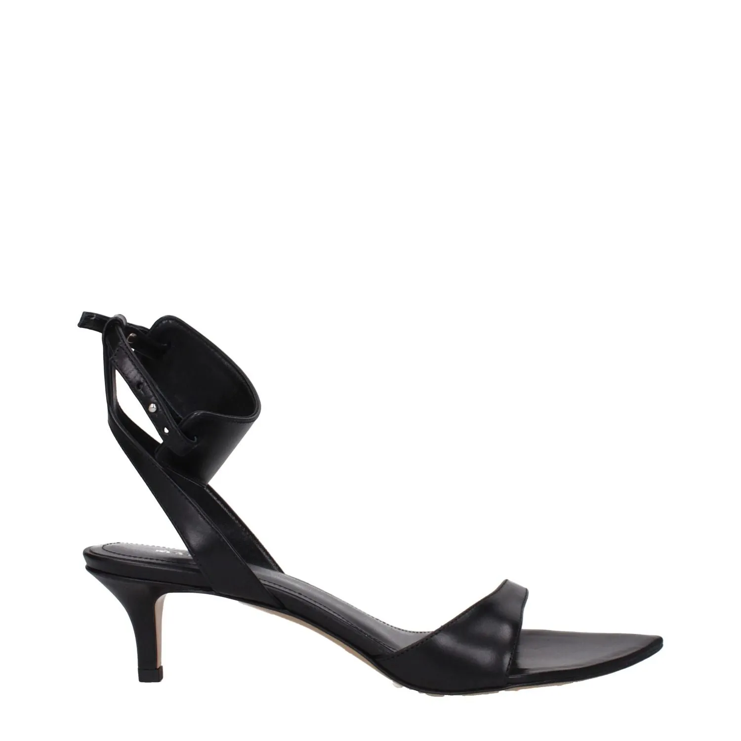 Hard Flat Sole Shoes Isabel Marant Black Leather Flat Sandals
