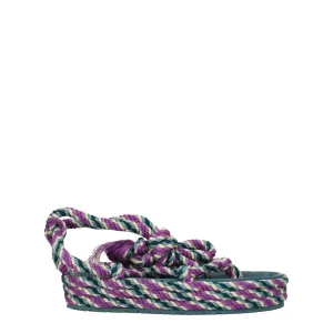 Isabel Marant Multicolor Fabric Flat Sandals Work Shoes For Feet