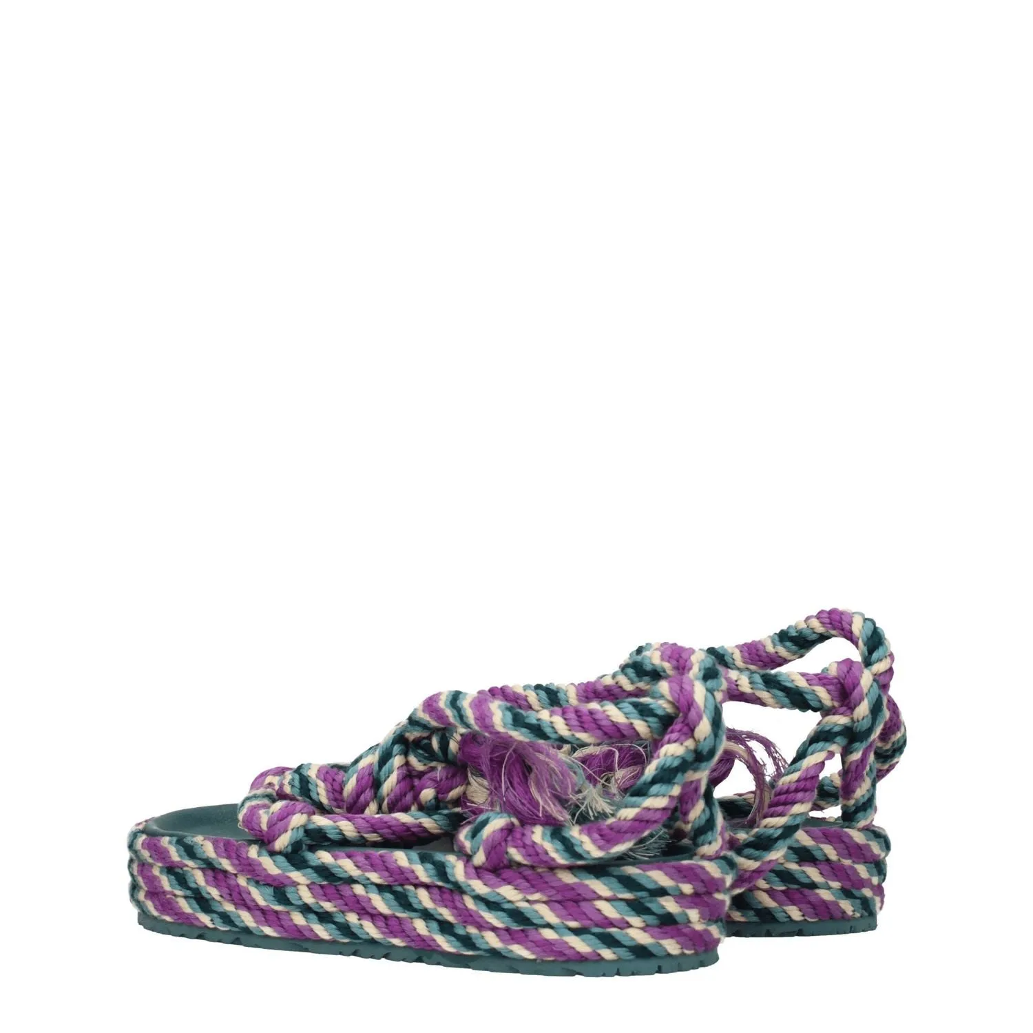Isabel Marant Multicolor Fabric Flat Sandals Best Dance Shoes For Feet