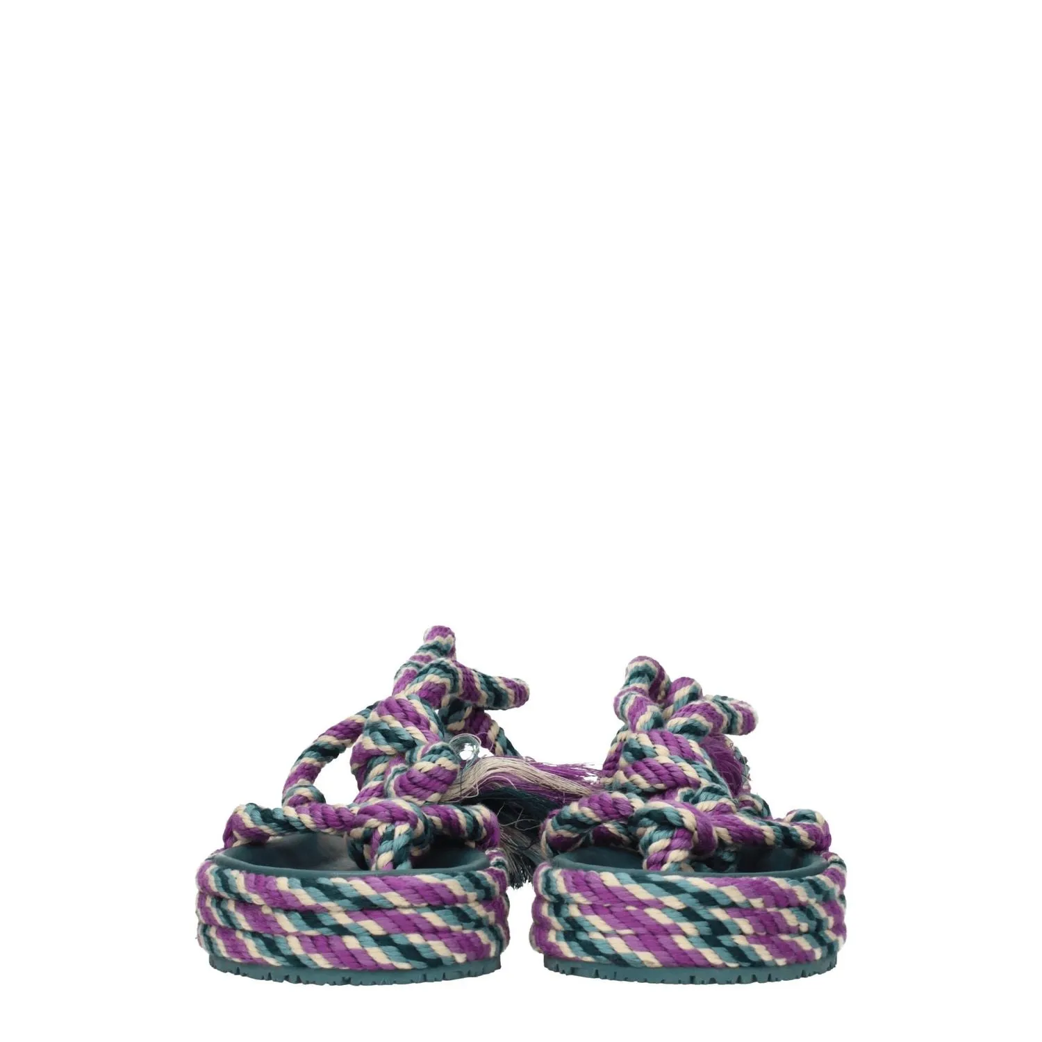 Isabel Marant Multicolor Fabric Flat Sandals Flat Sole Shoes Gym