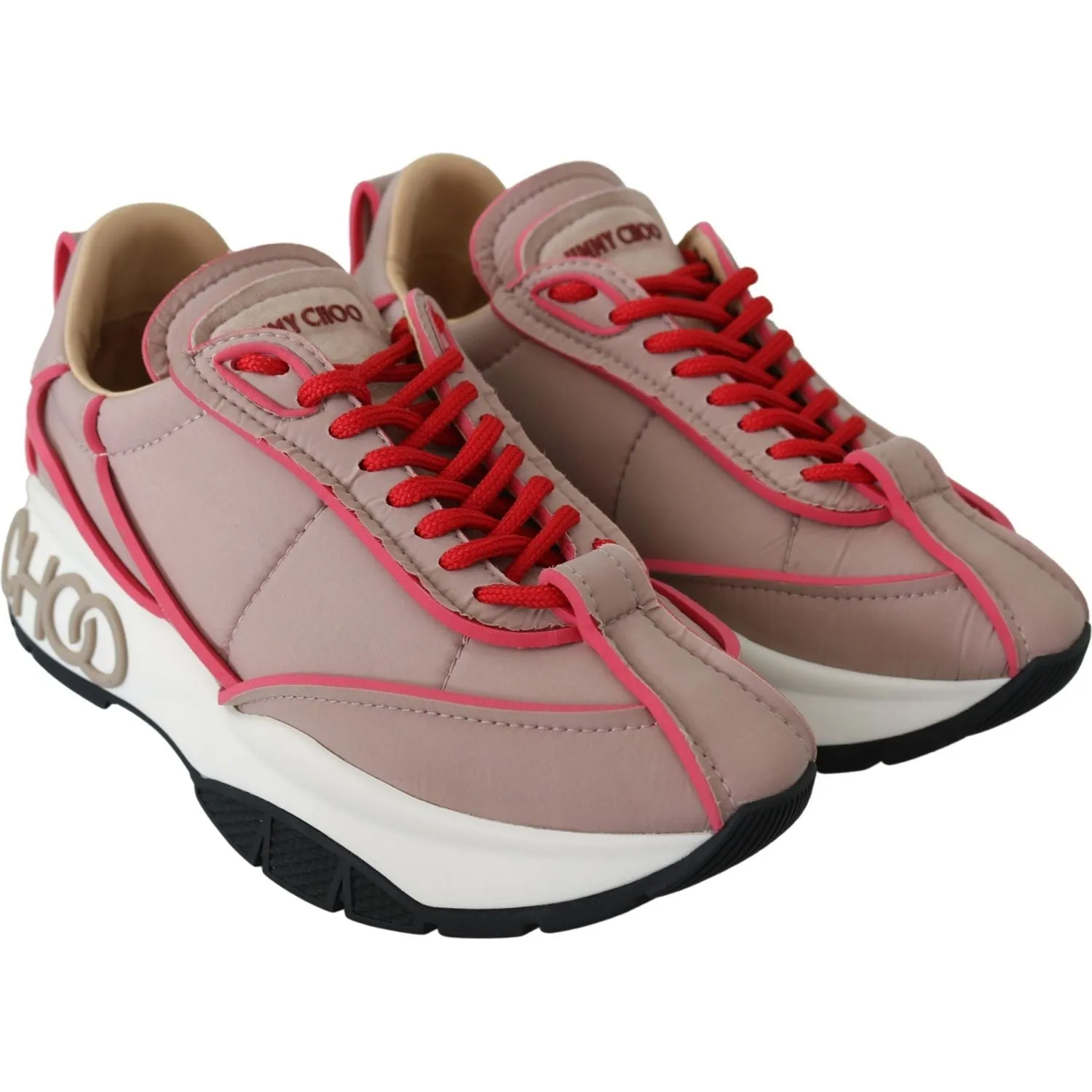 Jimmy Choo Ballet Pink Chic Padded Sneakers Best Work Sneakers
