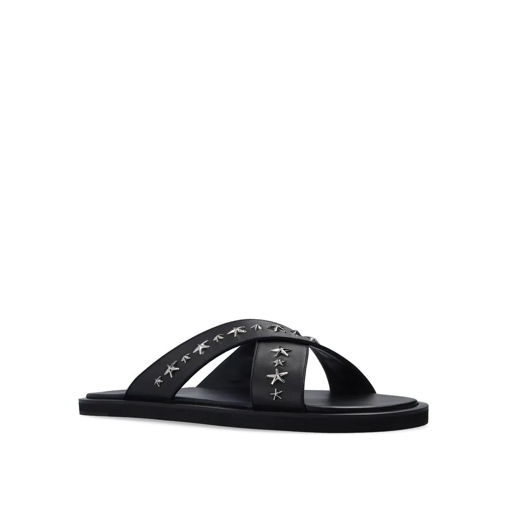 Flat Shoes With Dresses Wedding Jimmy Choo Black Calfskin Sandals