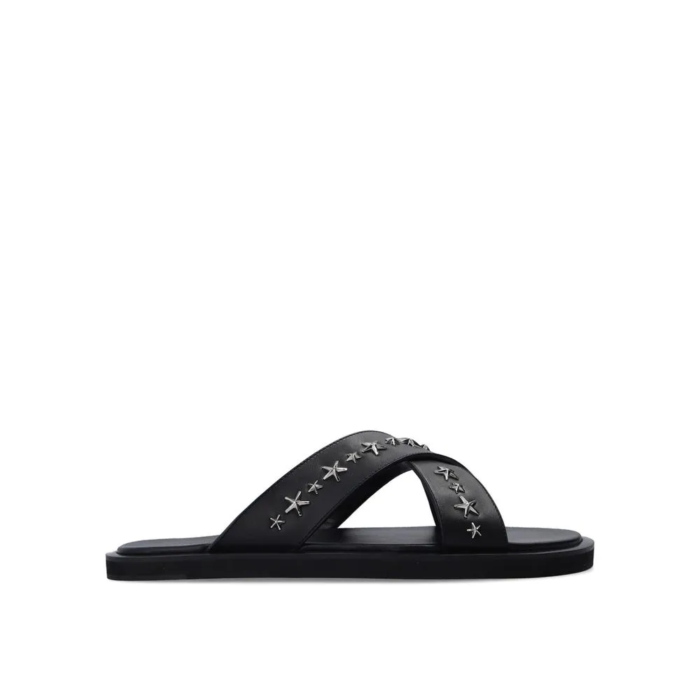 Minimalist Running Shoes Jimmy Choo Black Calfskin Sandals