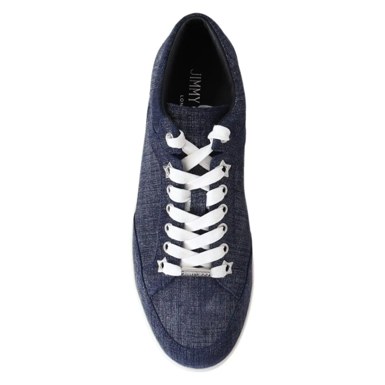 Jimmy Choo Chic Slip-On Blue Denim Suede Sneakers Sneakers For Big Feet