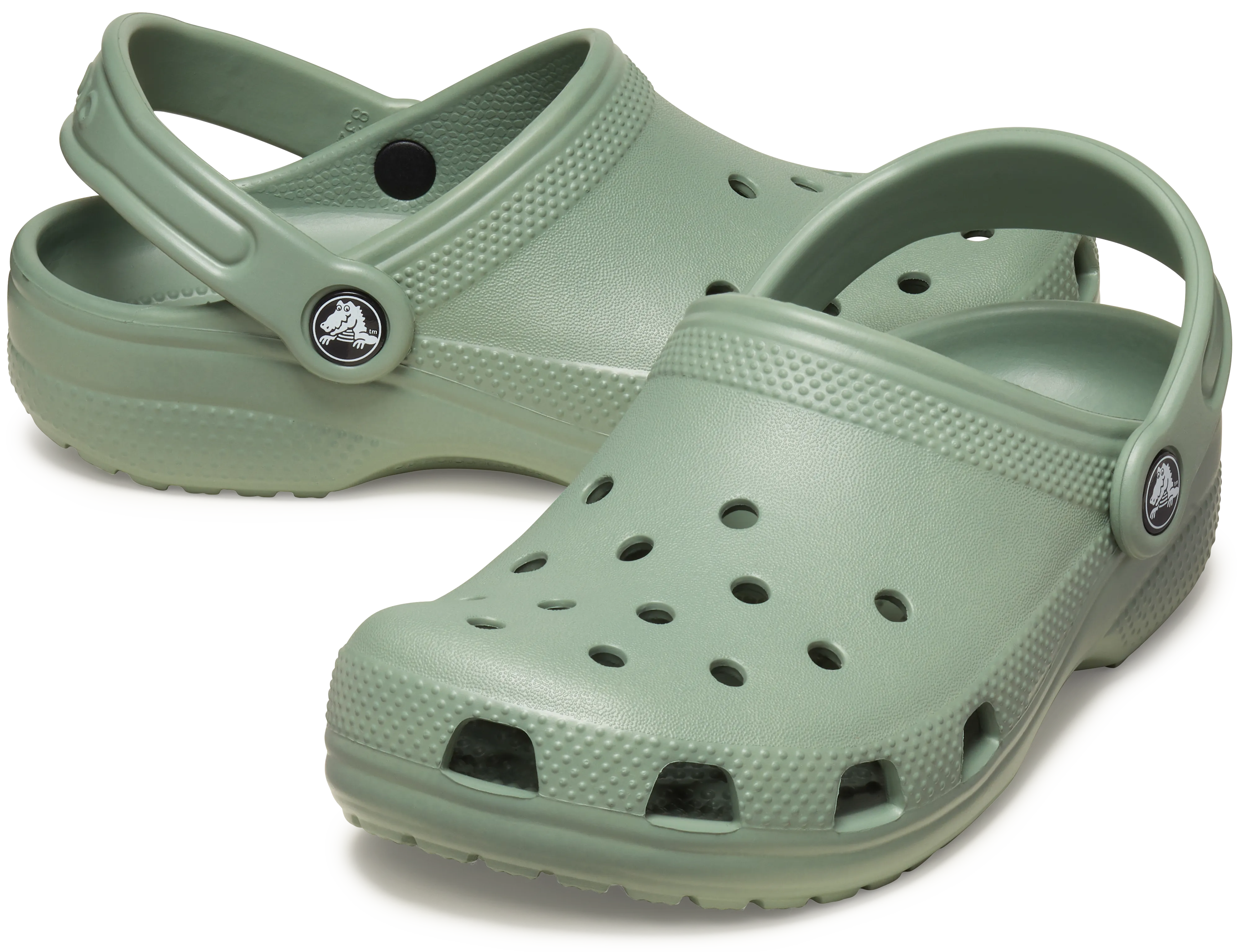For High Arches  Best Walking Crocs Kids Classic Clog | Moss