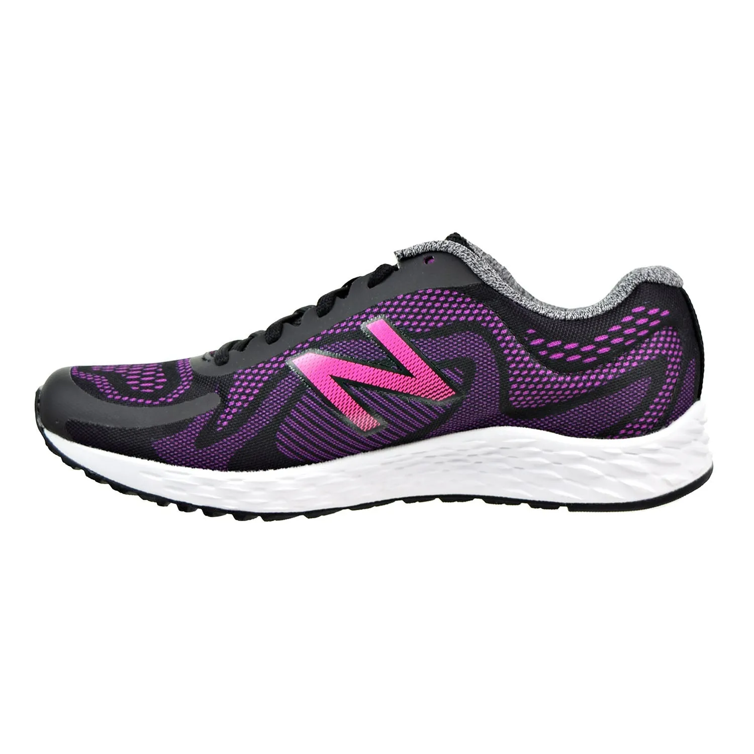 New Balance Arishi Big Kid's Running Shoes Black/Purple Best Running Shoe Overpronation