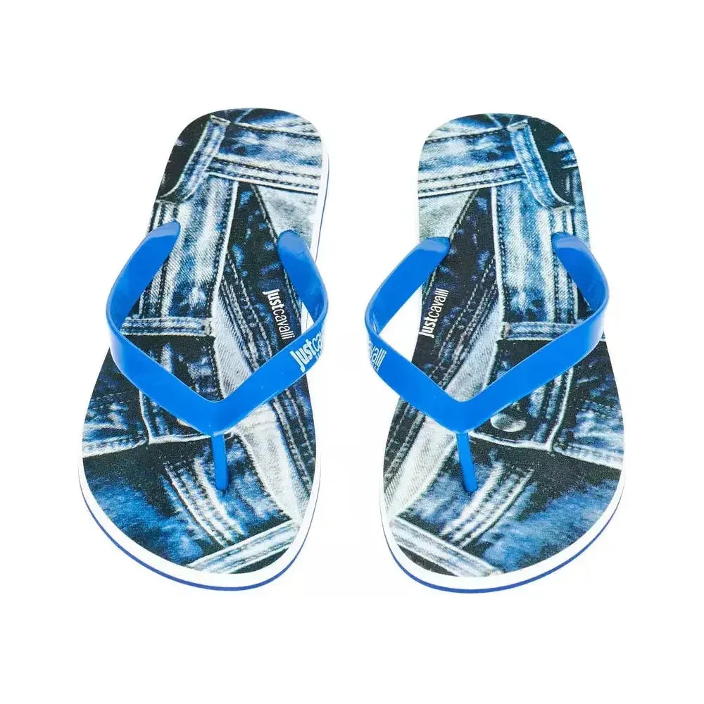 Under Armour Sandals Just Cavalli Light Blue EVA Men Sandal
