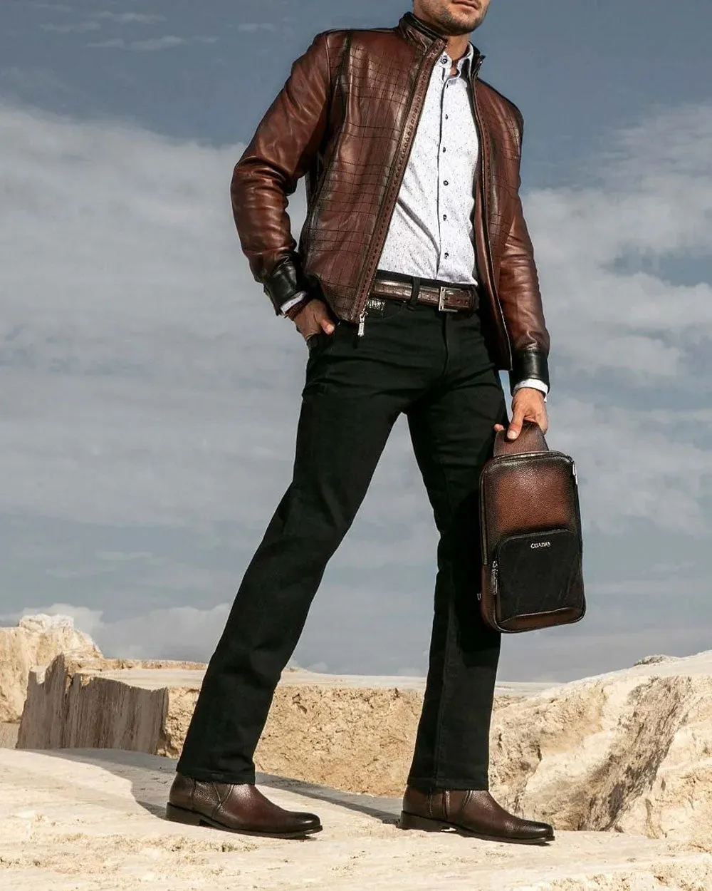 Urban Brown Deer Leather Dress Boots Cowboy Boots Amazon