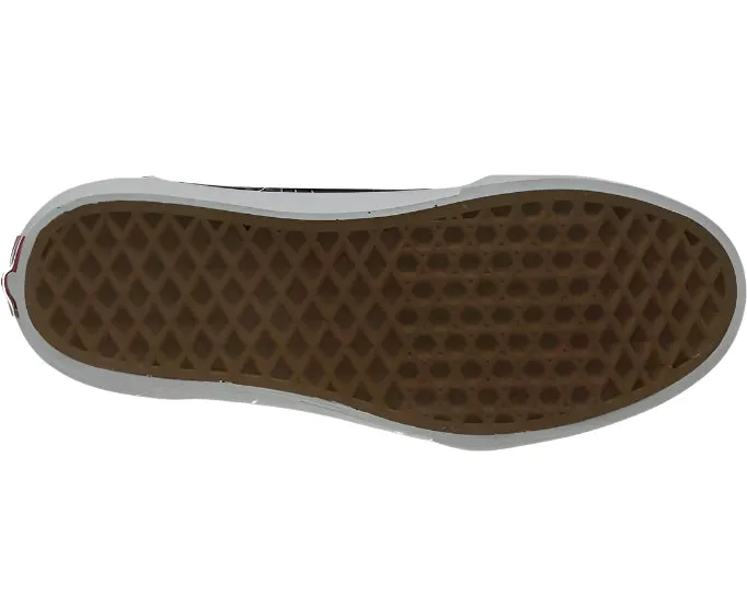 Genuine Leather Casual Shoes Vans Girls Low-Top Trainer Canvas Sneakers, Black/White